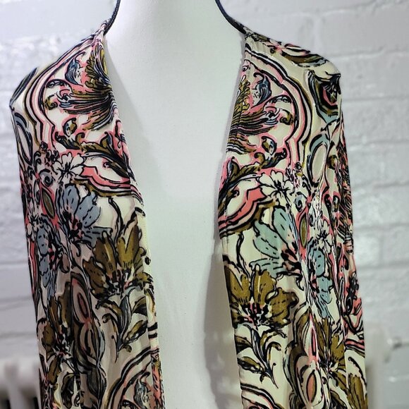 MultiPrint fringed shawl